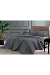 Glory Anthracite Double Bedspread - Swordslife