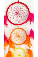 Evil Dream Repellent in Rainbow Colors Colorful Dreamcatcher Wall Ornament - Swordslife