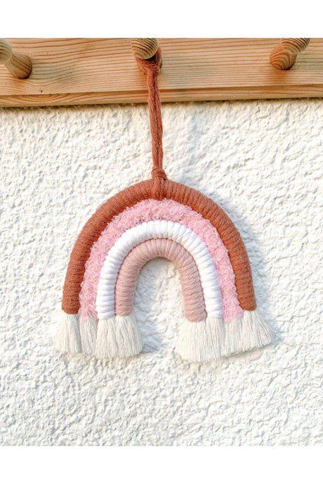 Rainbow Shaped Macrame Stylish Wall Ornament - Swordslife