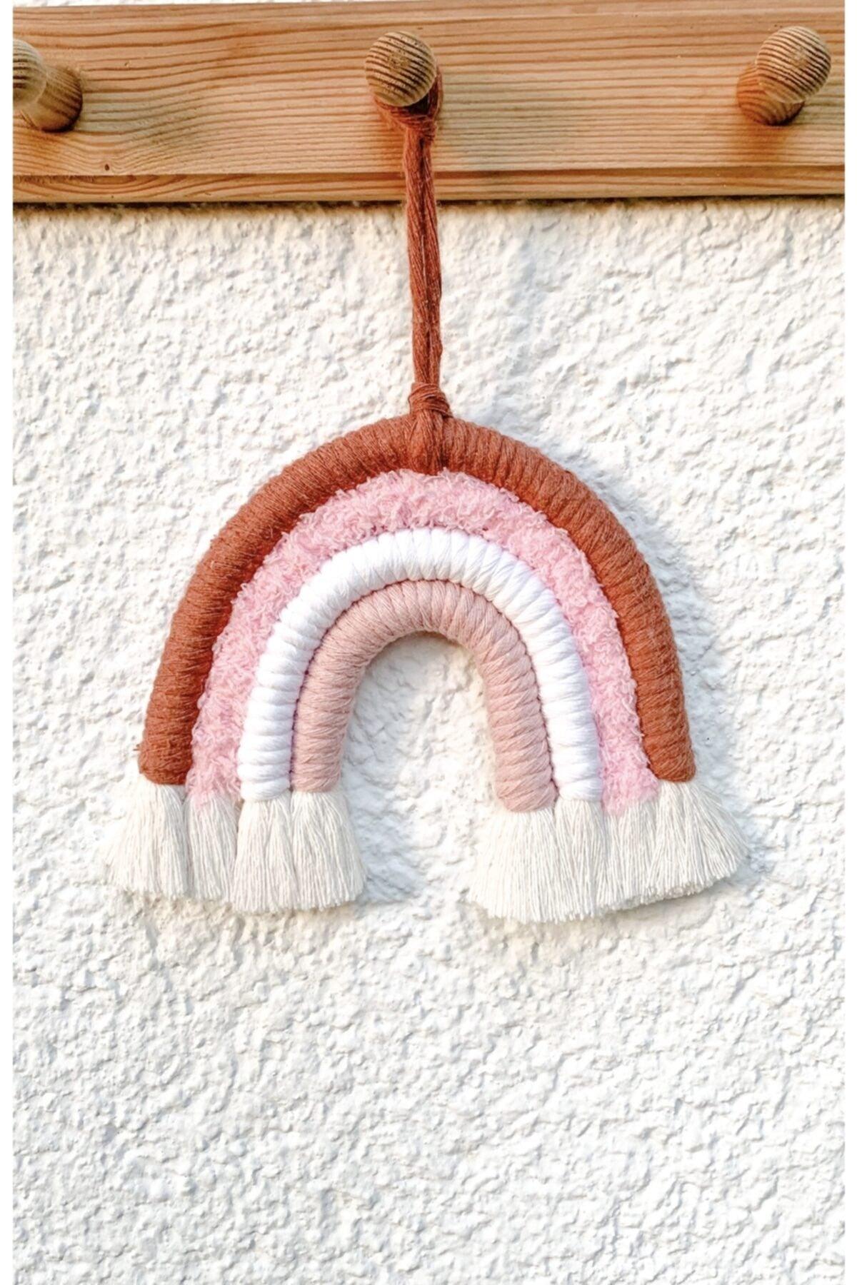 Rainbow Shaped Macrame Stylish Wall Ornament - Swordslife