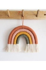 Rainbow Shaped Macrame Stylish Wall Ornament - Swordslife