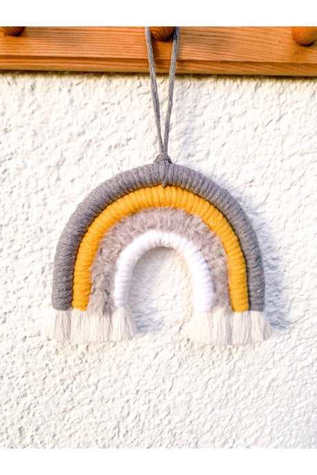 Rainbow Shaped Macrame Stylish Wall Ornament - Swordslife