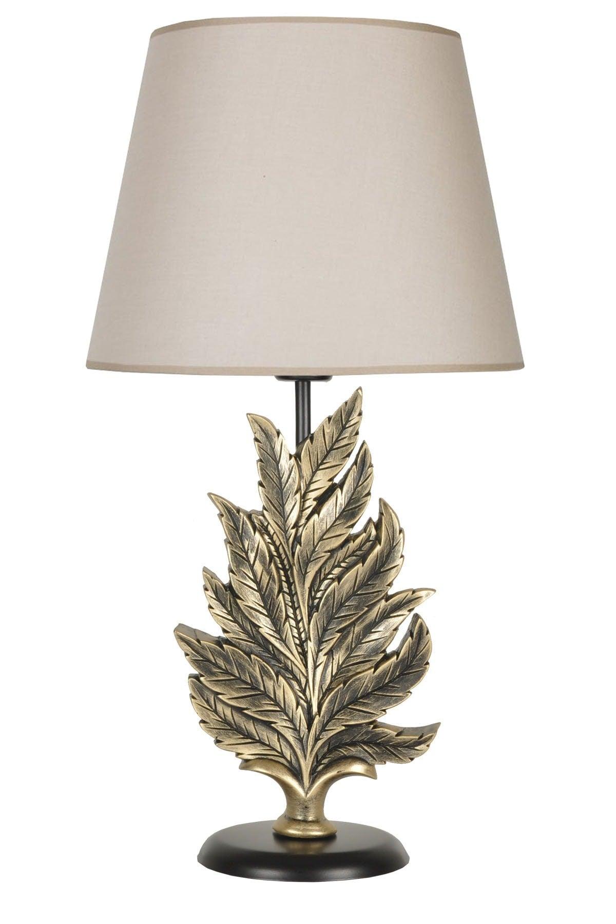 Gold Beige Modern Design Leaf Lampshade - Swordslife