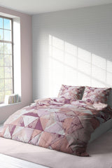 Gold Double Duvet Cover Set - Lilac - Swordslife