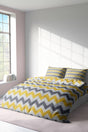 Gold Double Duvet Cover Set - Yellow - White - Swordslife