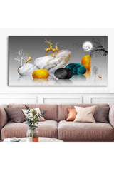 Golden Deers Design Canvas Painting - Swordslife