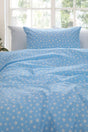 Gold Single Duvet Cover Set - Baby Blue - Swordslife