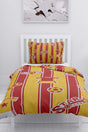 Gold Single Duvet Cover Set - Yellow - Red - Swordslife