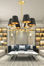 Golden 6L Hat Modern Young Room Esstisch Top Salon Kronleuchter - Swordslife