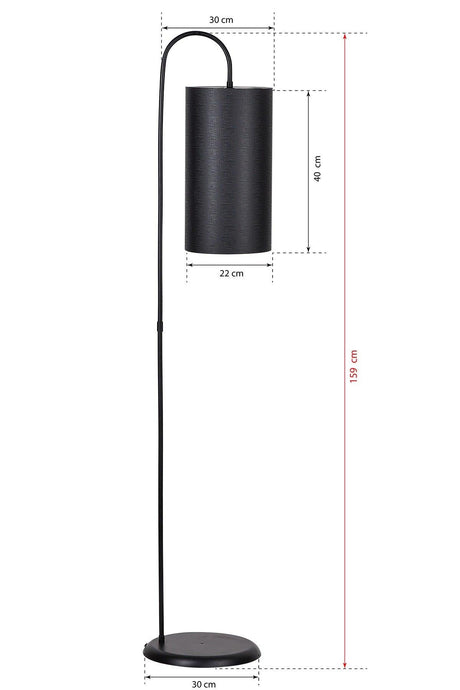 Granade Floor Lamp Black Lmbd-62