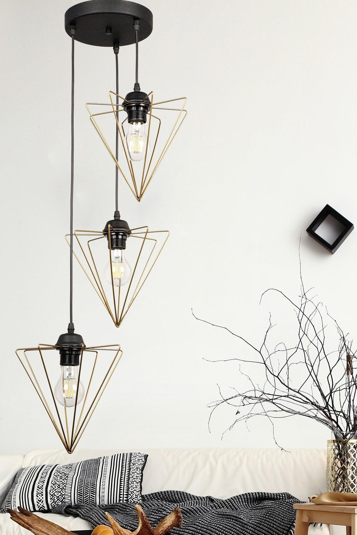 Grand 3rd Tumbled Pendant Lamp Chandelier - Swordslife