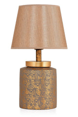 Grande Ceramic Lampshade Gray Gold Srmk-53 - Swordslife