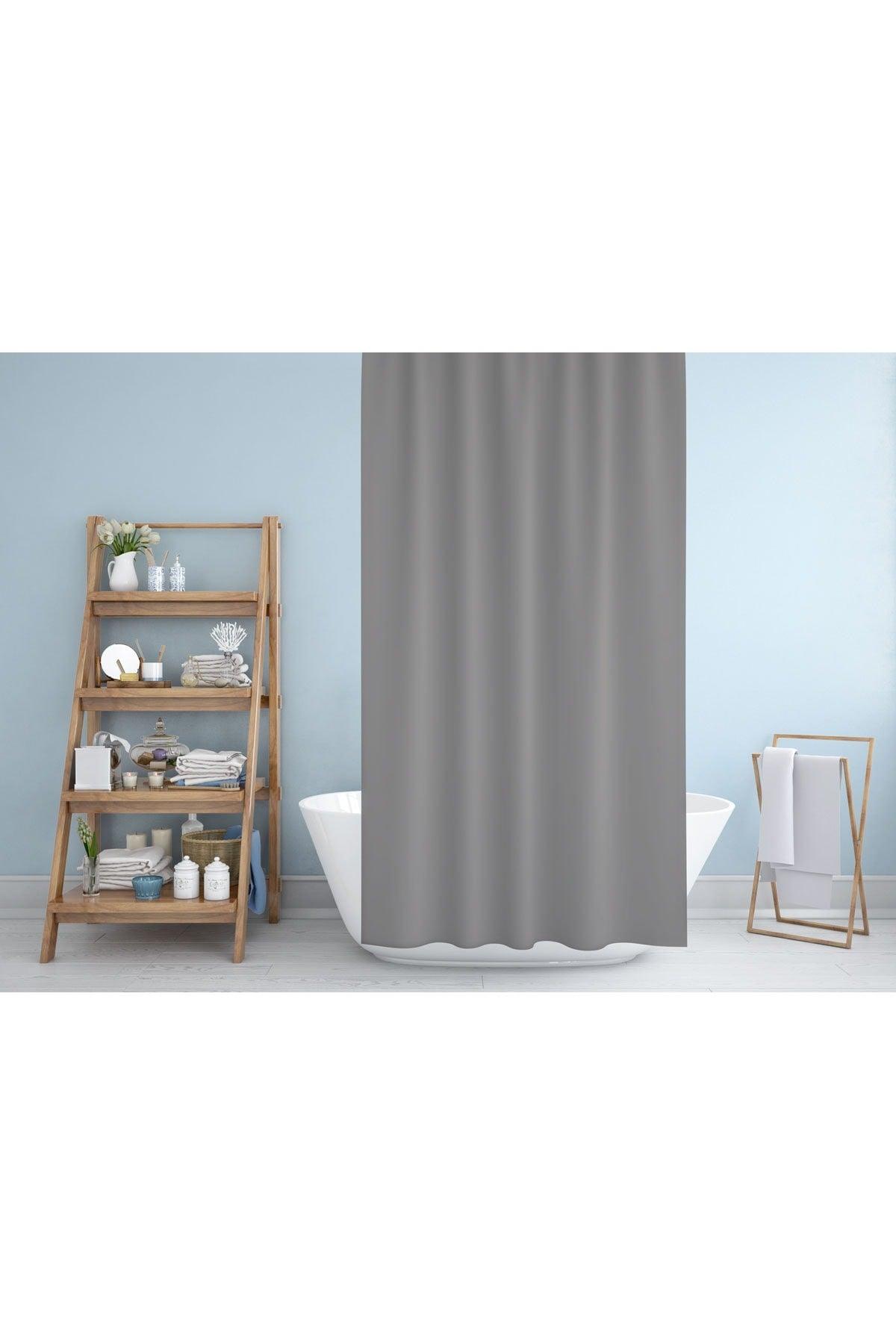Gray Bathroom Curtain 180x200 Cm - Swordslife