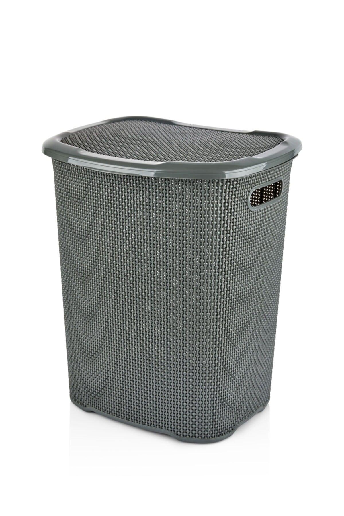 Gray Dirty Laundry Basket 52 lt