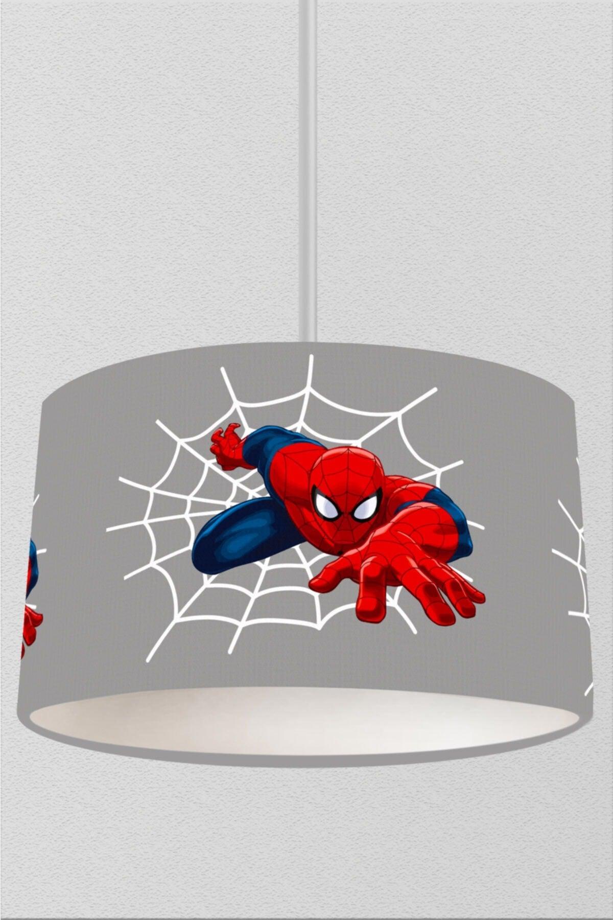 Gray Floor Spiderman Figured Kids Room Pendant Chandelier - Swordslife