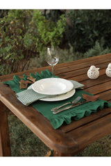 Green Frilly Placemat (4 Pieces 35 X 60 Cm) - Swordslife