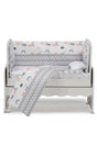 Gray Zigzag Pattern Baby Sleeping Set 7 pieces 50x100 White - Gray - Swordslife