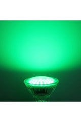 Gu10 Lampholder 7 V. Bulb - Green Light - 10 Pieces