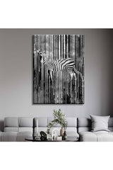 Silver Zebra Decorative Canvas Painting - Voov2009 - Swordslife