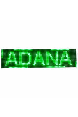 Route Led Sign Green 16x64cm