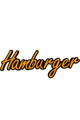 Hamburger Leon Led Sign Lighted 45x122cm - Swordslife