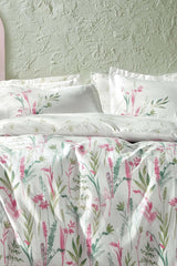 Hana Ranforce Double Duvet Cover Set - Pink - Swordslife