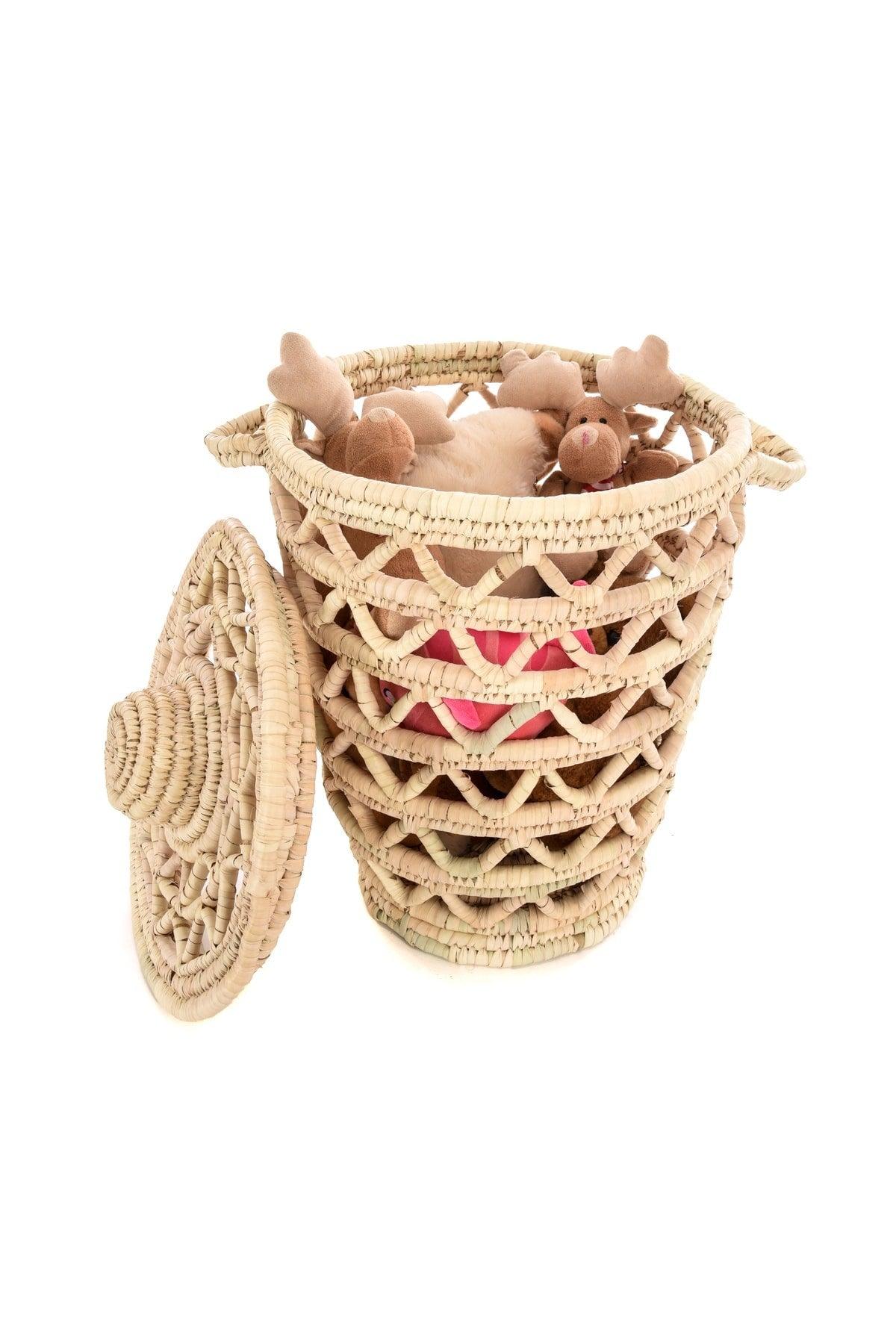 Large Luxury Basket with Handle and Lid - Swordslife