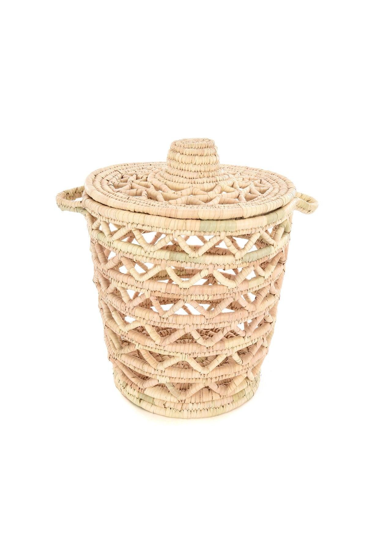 Large Luxury Basket with Handle and Lid - Swordslife