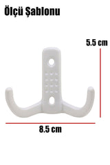 As Dotted Cloakroom Wall Hanger Metal Wardrobe Clothes Rack White Hanger - Swordslife