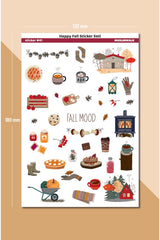 Happy Fall Autumn Themed Sticker Set 170