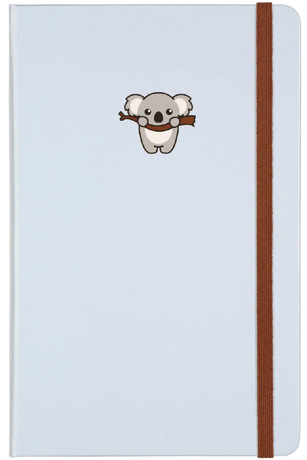 Hard Cover Elastic Notebook Lined Koala 13x21