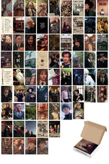 Harry Potter Posters Collage Set - 70 Pieces, Movie Scenes Poster Set, Adhesive Back, Boxed - Swordslife