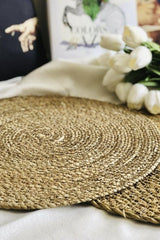 Straw Jute Subplate Set of 6 Placemat 32 Cm Diameter Supla Supla 32 6 Pcs - Swordslife