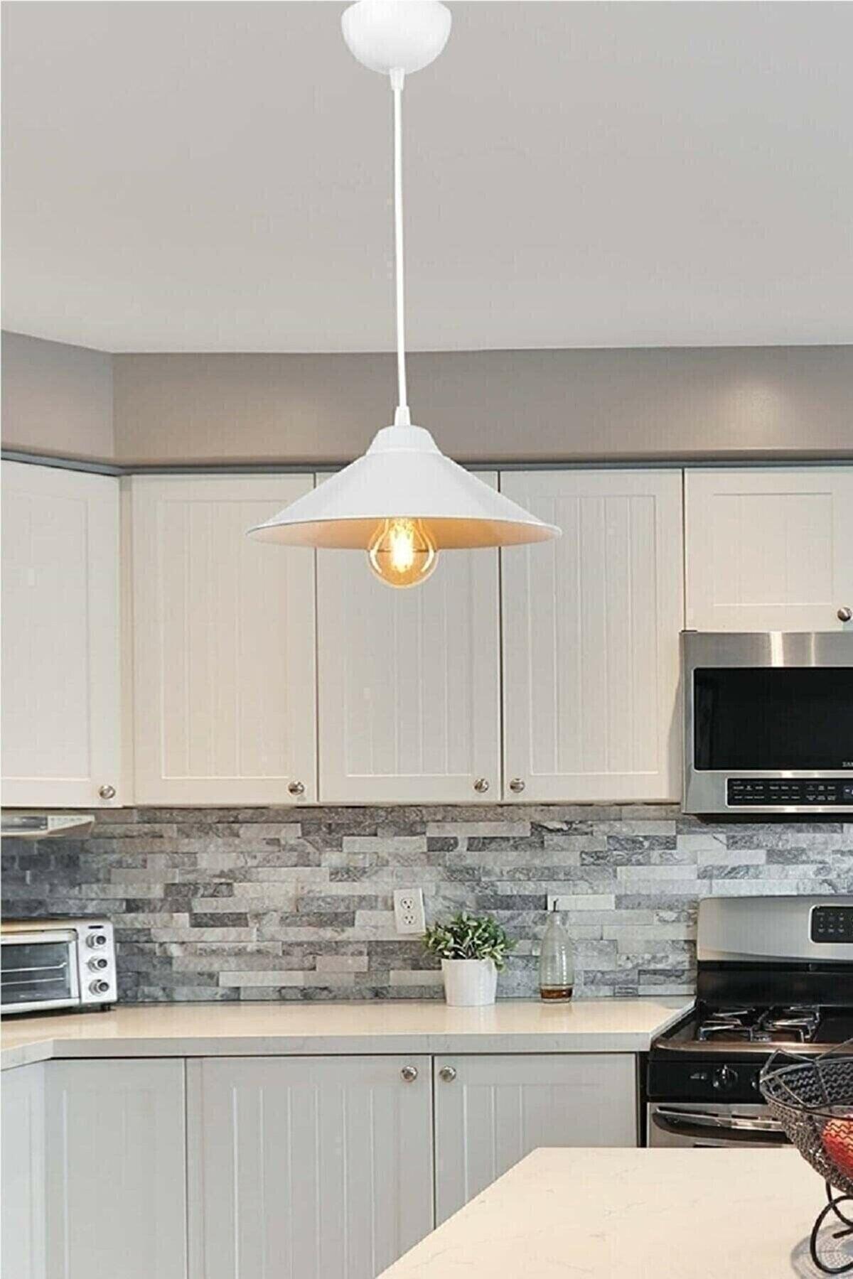 Single White Cap Single Modern Pendant Lamp Single - Swordslife