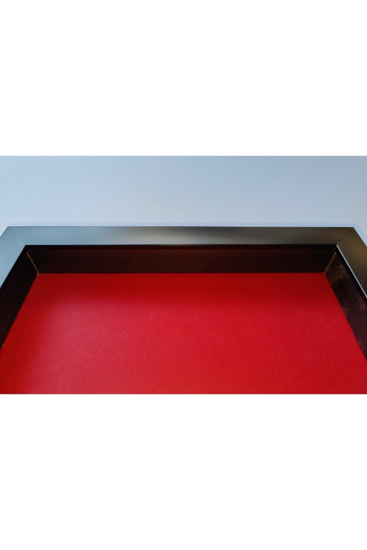 Souvenir/memory/flower Frame 20x20 Cm Black Frame Red Floor Without Glass Desktop Use - Swordslife