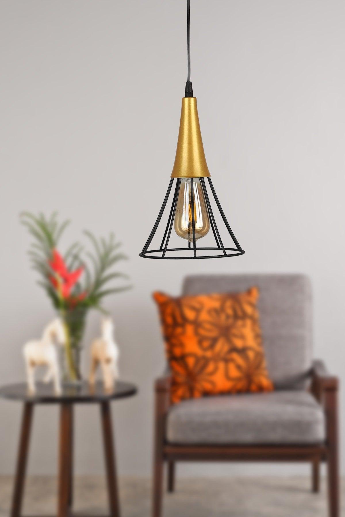 Havana Single Chandelier Black-gold - Swordslife