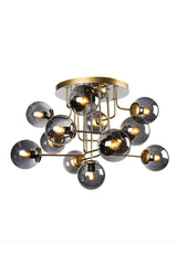 Hazeran 13th Antique Smoked Globe Glass Chandelier - Swordslife