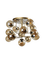 Hazeran 13th Tumbled Honey Globe Glass Chandelier - Swordslife