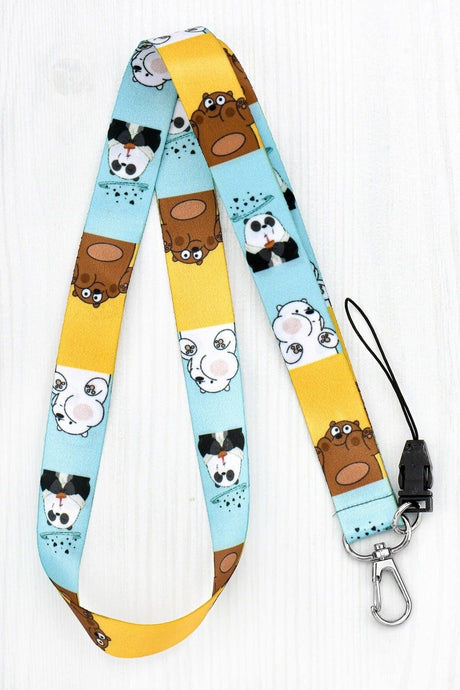 We Bare Bears Badge Neck Strap Lanyard