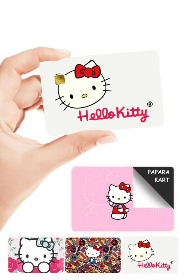 Hello Kitty Papara Card Cover Sticker 4 Pieces