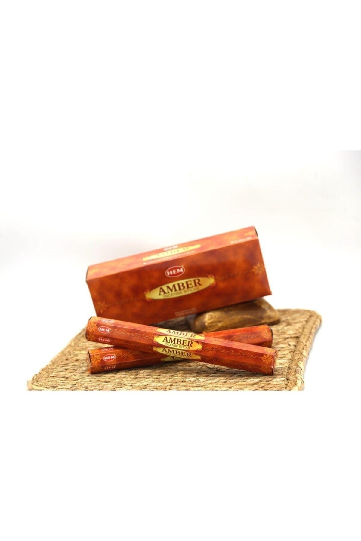 Hem Amber Stick Incense - Amber Fragrance (20 Pieces) - Swordslife