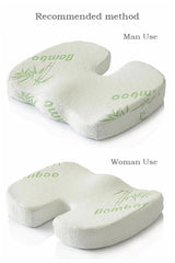 Hemorrhoids Piles Coccyx Sitting Wheel Cushion Pillow Visco Orthopedic Pillow - Swordslife