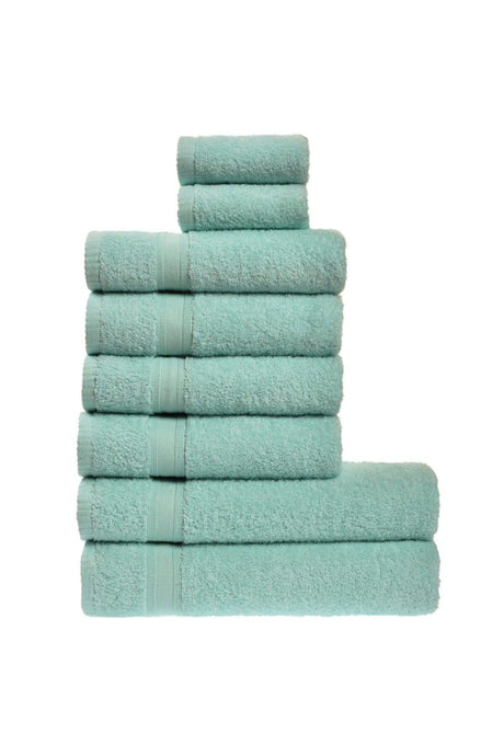 High Quality Soft 8 Towel Set / Turquoise - Bathroom, Hotel, Hairdresser, Sports Towel Set - Swordslife