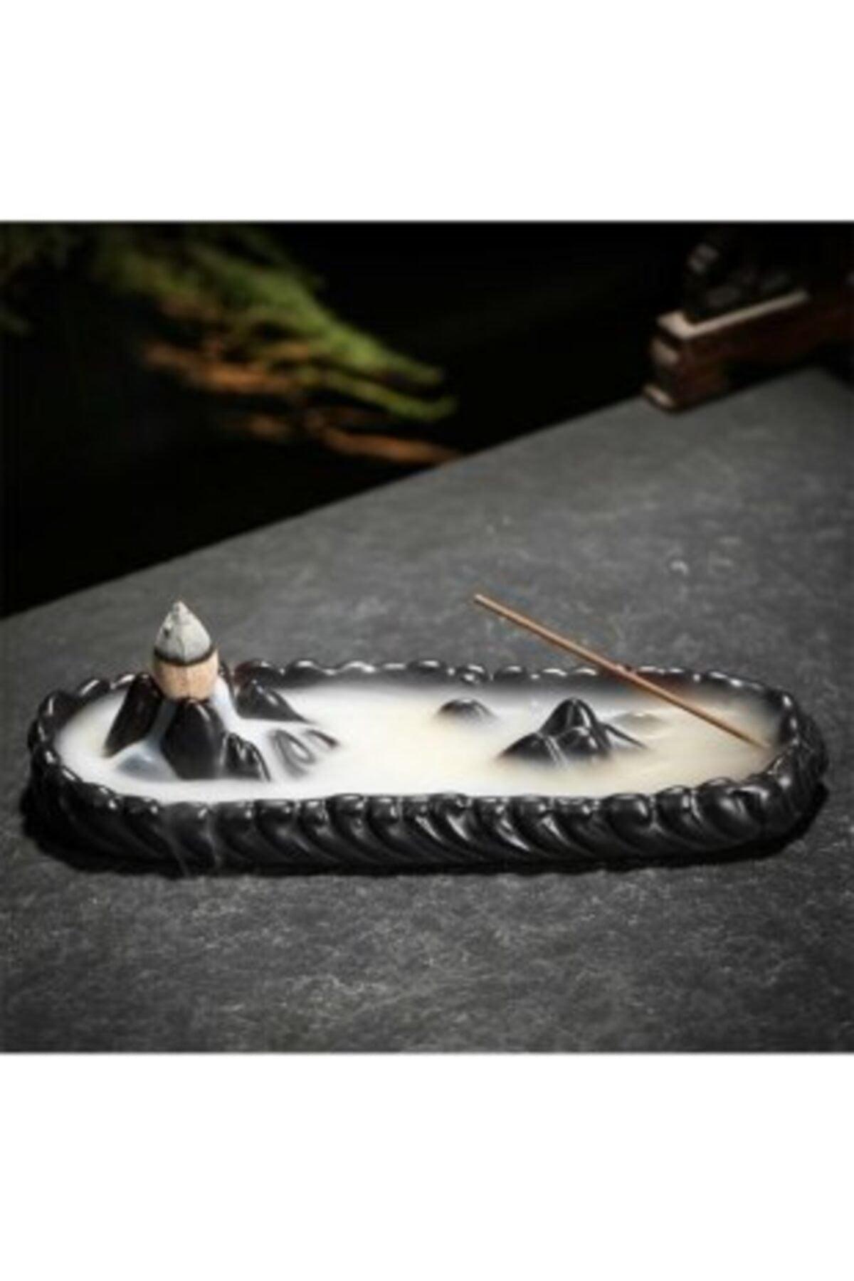 Himalaya Black Backflow Incense Holder / Air Freshener - Swordslife