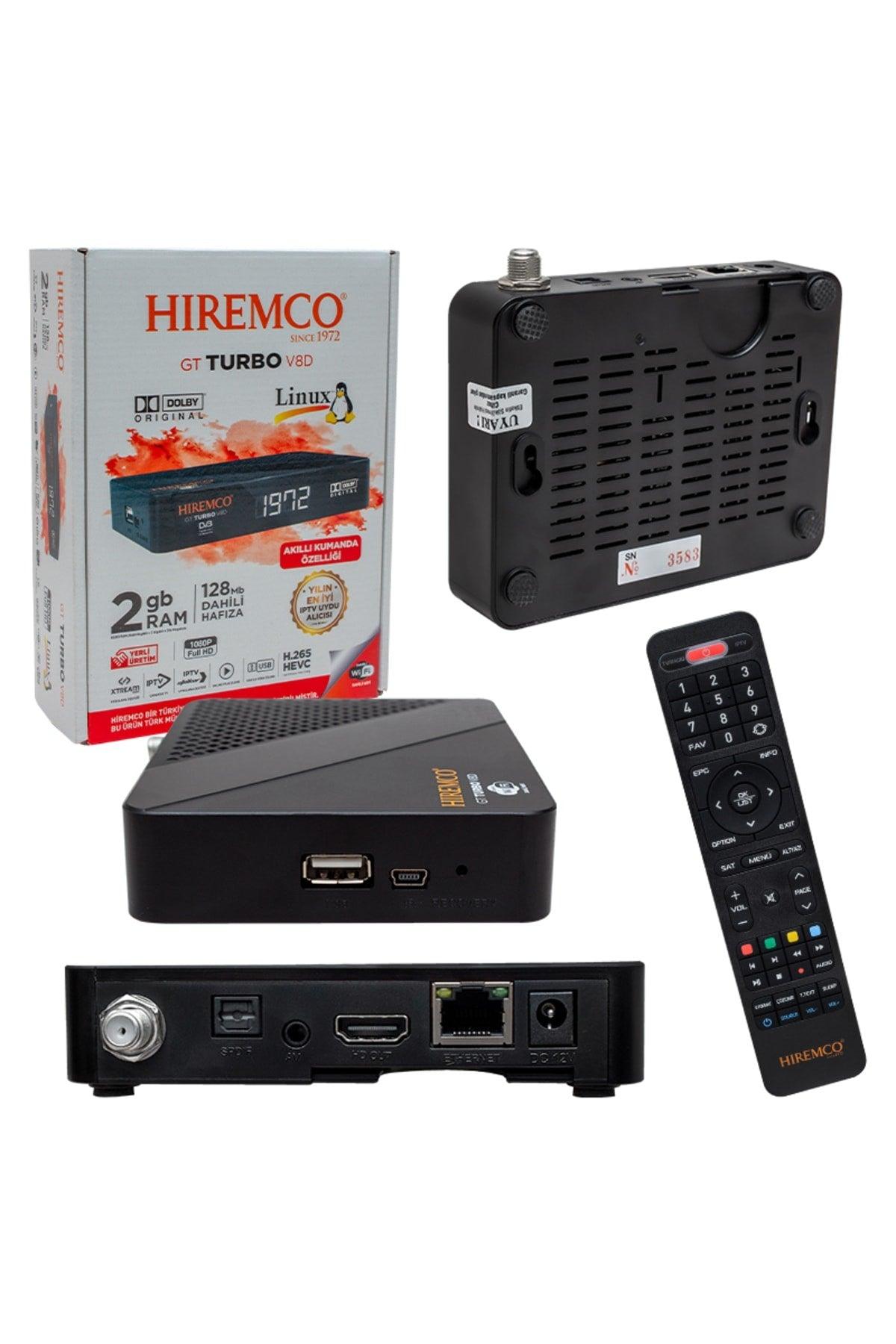 Hiremco Gt Turbo V8d Hd Ip Tv Plus Ethernet Linux Based Internal Wifi Full Hd Mini Satellite Receiver - Swordslife