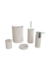 Home 5 Pcs Bathroom Set Beige - Swordslife