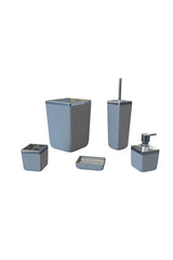 Home 5 Pcs Bathroom Set Gray