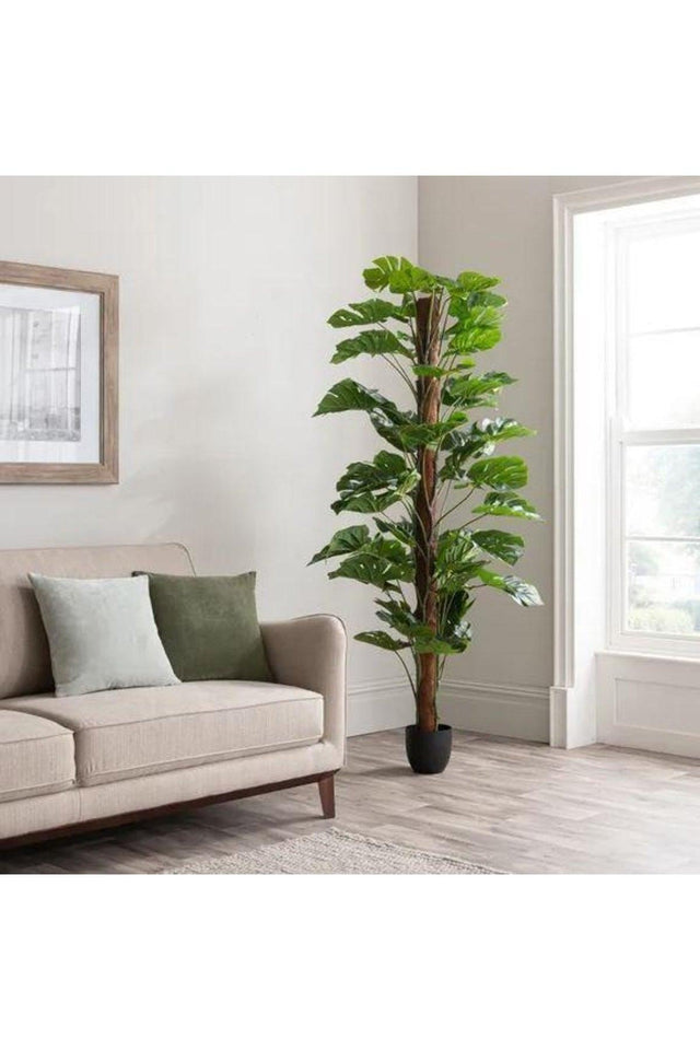 Home Çiçek Monstera Salon Wrap Tropik Salon Pflanze Künstlicher Baum 150cm - Swordslife