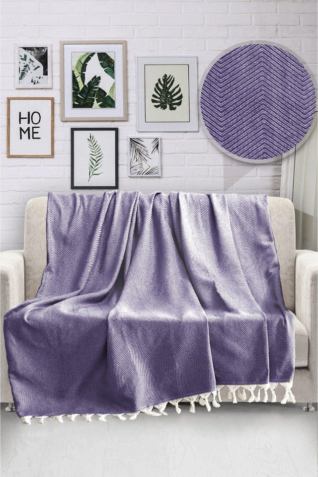 Home Natural Sofa Cover 170x230 Cm - Purple - Swordslife