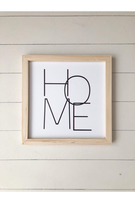 Home Sign Wooden Frame - Swordslife